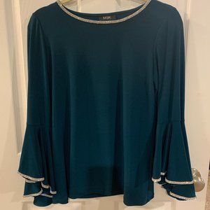 MSK formal Top with flowing sleeves and crystals